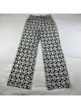 Zara Black & Tan Modern Print Cotton Lounge Pant XS